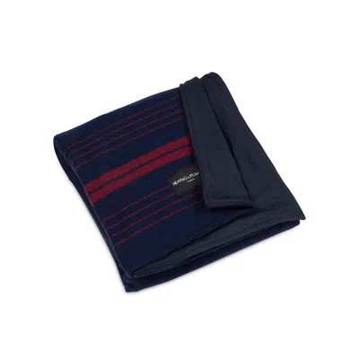 Heating & Plumbing London Blue / Red The Wool & Wax Edition Picnic Blanket Marine Red - No Strap