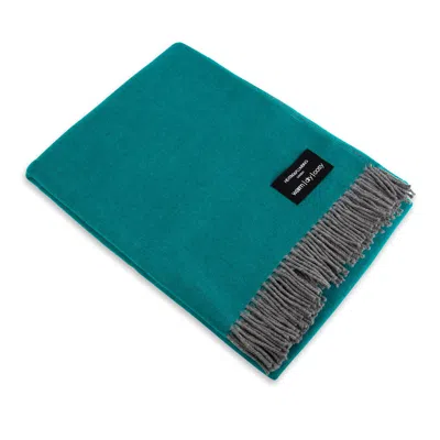 Heating & Plumbing London Daydreams - Merino Lambswool Throw - Deep Sea Green