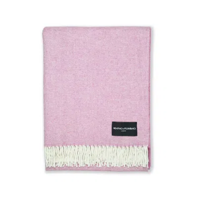Heating & Plumbing London Daydreams - Merino Lambswool Throw - Soft Pink