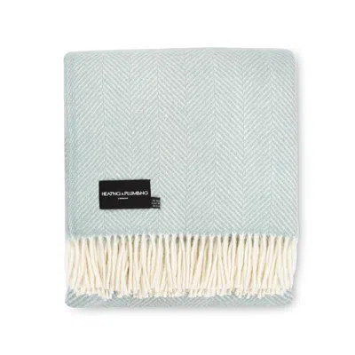 Heating & Plumbing London Evening Tales Pure New Wool Blanket - Blue