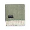 Heating & Plumbing London Evening Tales Pure New Wool Blanket - Green In Green