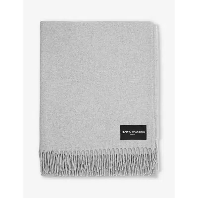 Heating & Plumbing London Love Stories Super-soft Cashmere Blanket 145cm X 200cm In Grey