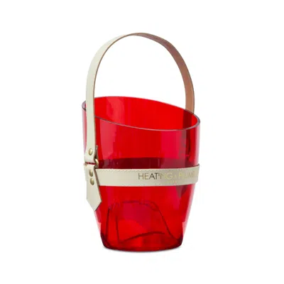 Heating & Plumbing London Happy Go Sparkly Champagne Bucket - Red & Cream