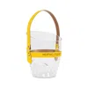 Heating & Plumbing London "happy Go Sparkly" Champagne Bucket - Yellow Leather Strap In Yellow