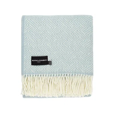Heating & Plumbing London Lollypop - Pure New Wool Blanket - Blue In Multi