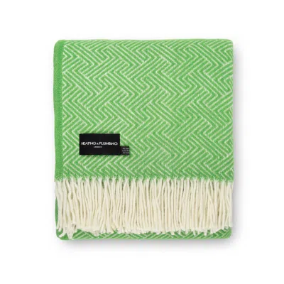 Heating & Plumbing London Lollypop - Pure New Wool Blanket - Green
