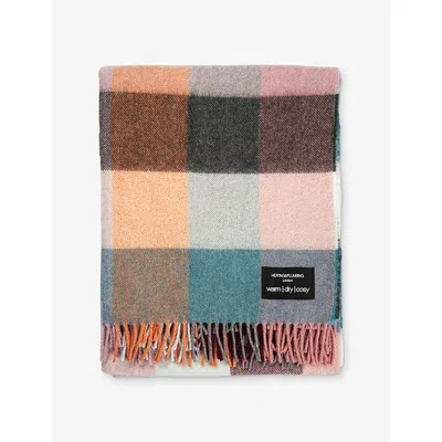 Heating & Plumbing London Wonderland Checked Alpaca And Wool-blend Throw 200cm X 145cm Multicolour