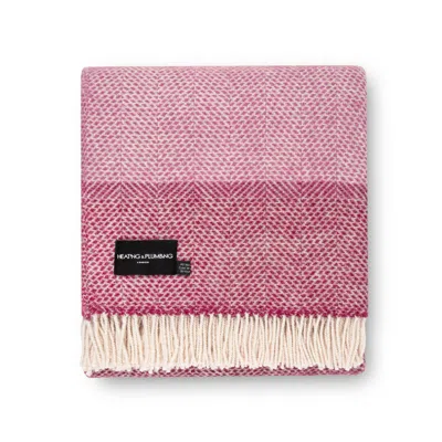Heating & Plumbing London Pink / Purple Evening Tales Pure New Wool Blanket - Down By The Vineyard