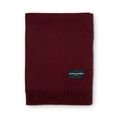 Heating & Plumbing London Pink / Purple Love Stories - Cashmere Blanket - Wine In Red