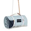Heating & Plumbing London Pure New Wool Waterproof Picnic Blanket - Blue In Blue