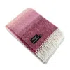 Heating & Plumbing London Super Fluffy Pure New Wool Blanket - Pink & Purple In Multi