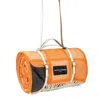 Heating & Plumbing London White Pure New Wool Waterproof Picnic Blanket - Mosaic - Orange