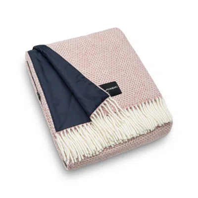 Heating & Plumbing London Wool Blanket With Waterproof Backing - Dusky Pink In Multi