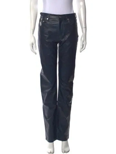 Pre-owned Heaven By Marc Jacobs Animal Print Straight Leg Pants In Blue