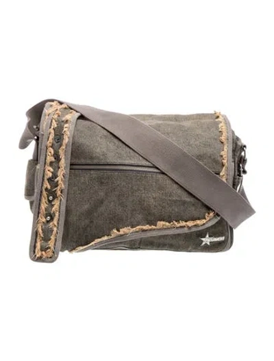 Pre-owned Heaven By Marc Jacobs Canvas Messenger Bag In Grey