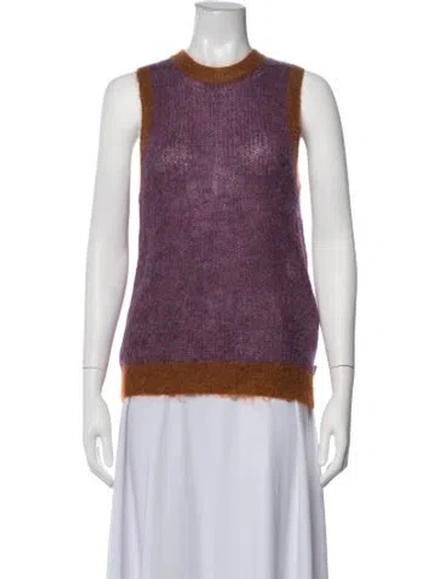 Pre-owned Heaven By Marc Jacobs Crew Neck Sweater In Orange/purple