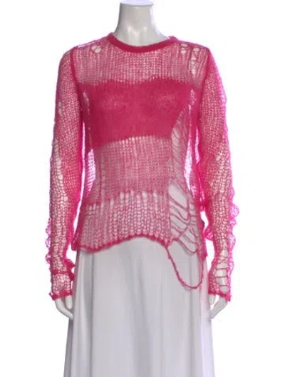 Pre-owned Heaven By Marc Jacobs Crew Neck Sweater In Pink