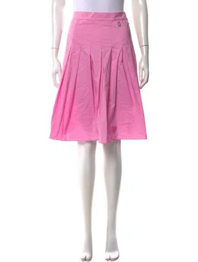 Pre-owned Heaven By Marc Jacobs Embroidered Accent Knee-length Skirt In Pink