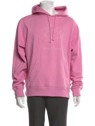 Pre-owned Heaven By Marc Jacobs Graphic Print Crew Neck Hoodie In Pink