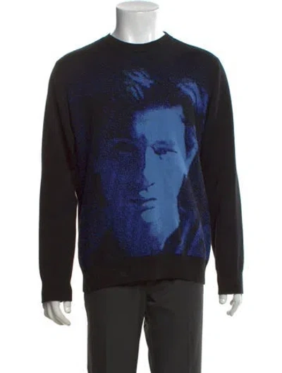 Pre-owned Heaven By Marc Jacobs Graphic Print Crew Neck Pullover In Black