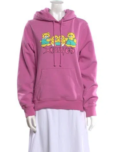 Pre-owned Heaven By Marc Jacobs Graphic Print Crew Neck Sweatshirt In Pink