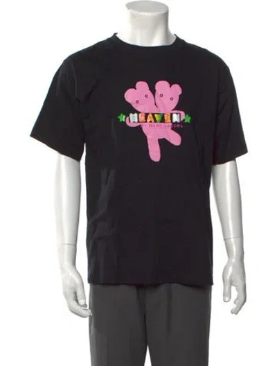 Pre-owned Heaven By Marc Jacobs Graphic Print Crew Neck T-shirt In Black