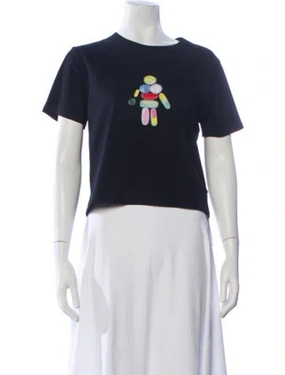 Pre-owned Heaven By Marc Jacobs Graphic Print Crew Neck T-shirt In Blue