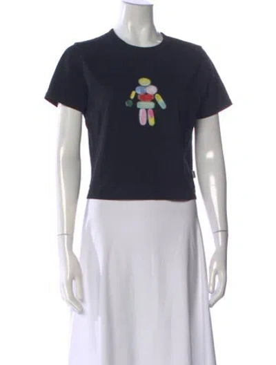 Pre-owned Heaven By Marc Jacobs Graphic Print Crew Neck T-shirt In Blue