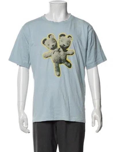 Pre-owned Heaven By Marc Jacobs Graphic Print Crew Neck T-shirt In Blue
