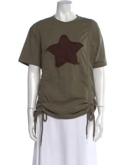 Pre-owned Heaven By Marc Jacobs Graphic Print Crew Neck T-shirt In Green