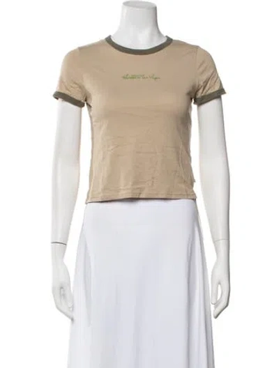Pre-owned Heaven By Marc Jacobs Graphic Print Crew Neck T-shirt In Neutrals