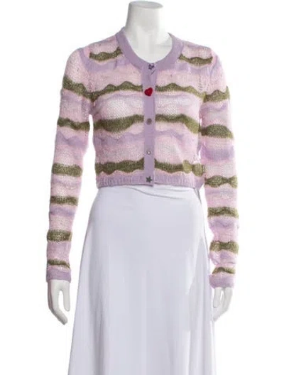 Pre-owned Heaven By Marc Jacobs Linen Striped Sweater In Multicolor