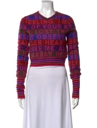Pre-owned Heaven By Marc Jacobs Nylon Graphic Print Sweater W/ Tags In Multicolor