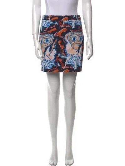 Pre-owned Heaven By Marc Jacobs Nylon Mini Skirt W/ Tags In Blue