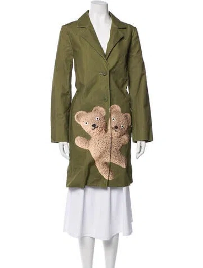 Pre-owned Heaven By Marc Jacobs Printed Coat W/ Tags In Green