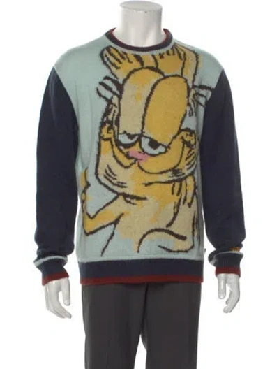 Pre-owned Heaven By Marc Jacobs Printed Crew Neck Pullover In Multi