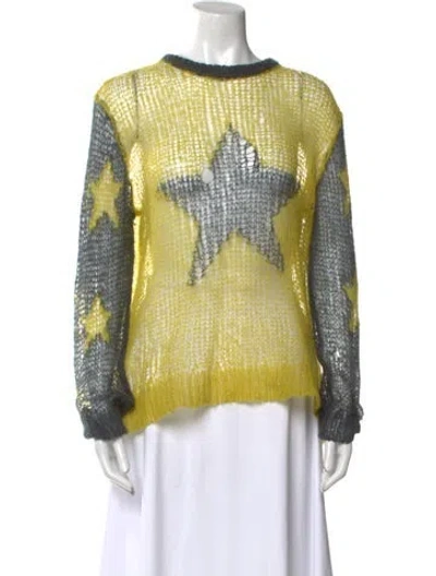 Pre-owned Heaven By Marc Jacobs Printed Crew Neck Sweater In Multi