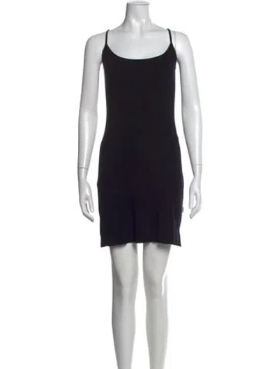 Pre-owned Heaven By Marc Jacobs Scoop Neck Mini Dress In Black