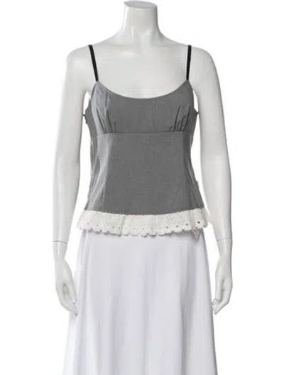 Pre-owned Heaven By Marc Jacobs Scoop Neck Sleeveless Top W/ Tags In Silver