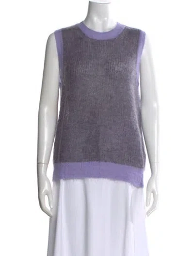 Pre-owned Heaven By Marc Jacobs Scoop Neck Sweater In Purple
