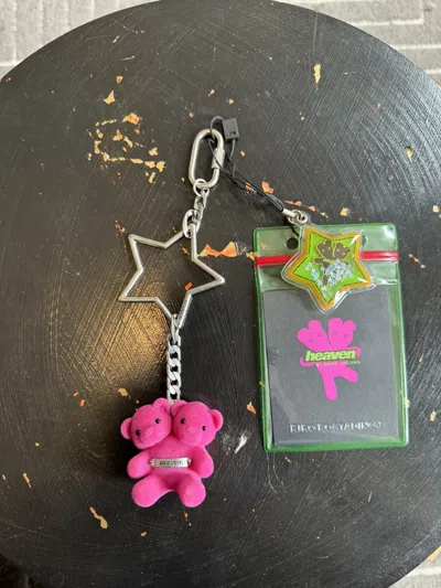 Pre-owned Heaven By Marc Jacobs X Kiko Kostadinov Heaven X Kiko Kostadinov Bear Keychain In Pink