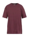 Heaven Door Man T-shirt Burgundy Size M Cotton In Red