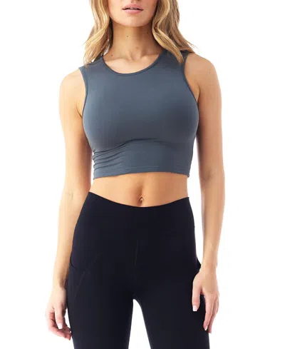 Heaven Gaston Fitted Crop Tank In Gray