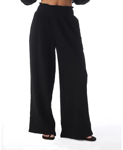 Heaven Inga Relaxed Wide Leg Pant In Black