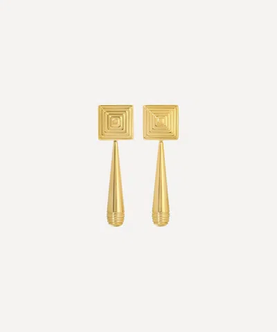 Heaven Mayhem 18ct Gold-plated Iris Drop Earrings