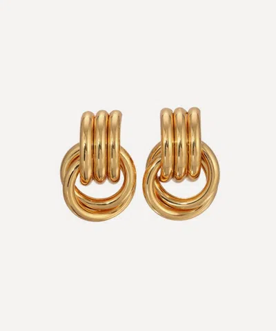 Heaven Mayhem 18ct Gold-plated Mini Knot Earrings