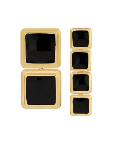 Heaven Mayhem Archer 18k Gold-plated Drop Earrings In Brown