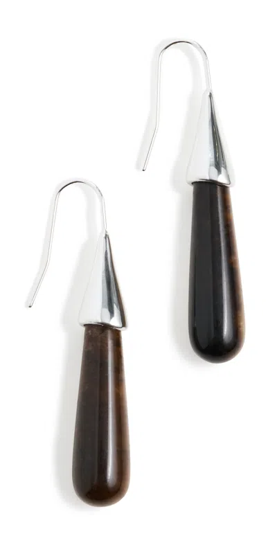 Heaven Mayhem Arco Earrings Tigers Eye