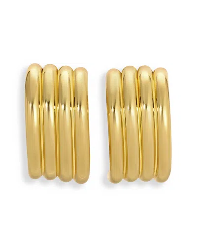 Heaven Mayhem Aria Multi Row Hoop Earrings In Gold