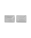 Heaven Mayhem Celeste Square Earrings In Silver